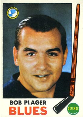 1969 Topps Bob Plager #13 Hockey Card