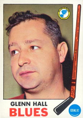 1969 Topps Glenn Hall #12 Hockey Card