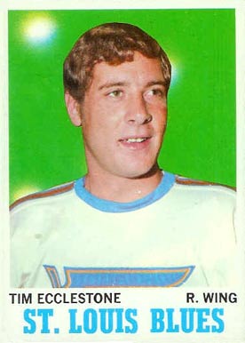 1970 O-Pee-Chee Tim Ecclestone #102 Hockey Card