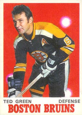 1970 O-Pee-Chee Ted Green #134 Hockey Card