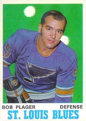 1970 O-Pee-Chee Bob Plager #211 Hockey Card