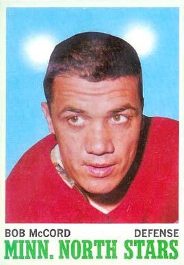 1970 O-Pee-Chee Bob Mccord #41 Hockey Card