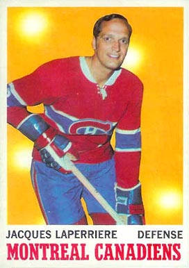 1970 O-Pee-Chee Jacques Laperriere #52 Hockey Card