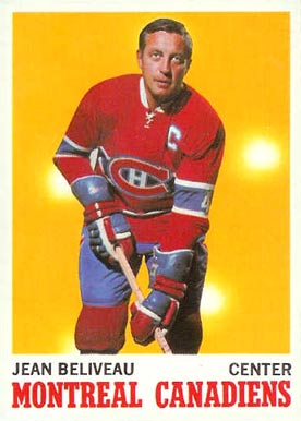 1970 O-Pee-Chee Jean Beliveau #55 Hockey Card