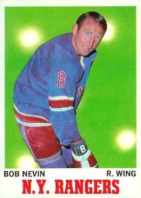 1970 O-Pee-Chee Bob Nevin #60 Hockey Card