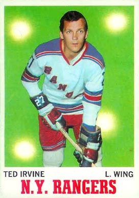 1970 O-Pee-Chee Ted Irvine #65 Hockey Card