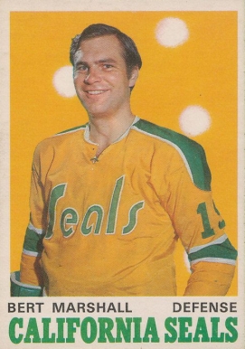 1970 O-Pee-Chee Bert Marshall #188 Hockey Card