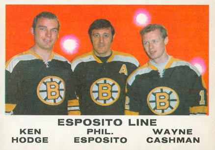 1970 O-Pee-Chee Esposito Line #233 Hockey Card