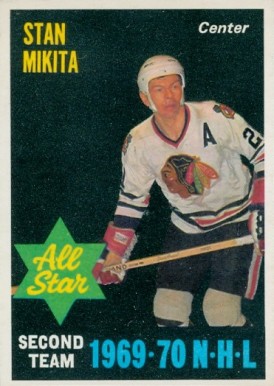 1970 O-Pee-Chee Stan Mikita #240 Hockey Card