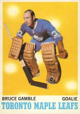 1970 O-Pee-Chee Bruce Gamble #105 Hockey Card