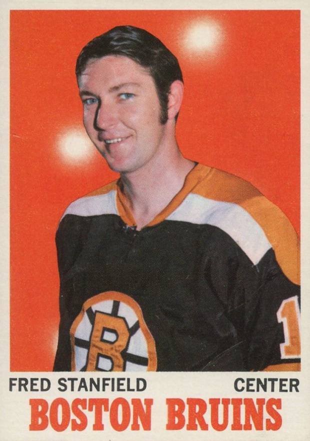 1970 O-Pee-Chee Fred Stanfield #5 Hockey Card