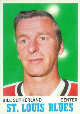 1970 O-Pee-Chee Bill Sutherland #83 Hockey Card