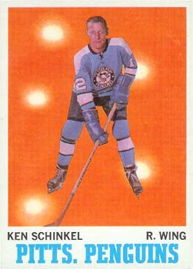 1970 O-Pee-Chee Ken Schinkel #92 Hockey Card
