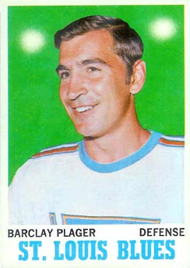 1970 O-Pee-Chee Barclay Plager #99 Hockey Card