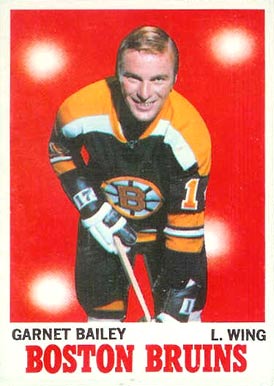 1970 Topps Garnet Bailey #10 Hockey Card