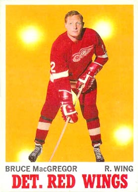 1970 Topps Bruce Macgregor #27 Hockey Card