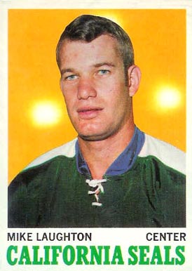 1970 Topps Mike Laughton #74 Hockey Card