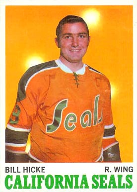 1970 Topps Bill Hicke #76 Hockey Card