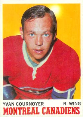 1970 Topps Yvan Cournoyer #50 Hockey Card