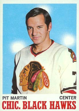 1970 Topps Pit Martin #18 Hockey Card