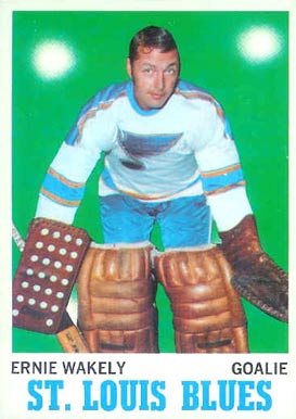 1970 Topps Ernie Wakely #97 Hockey Card