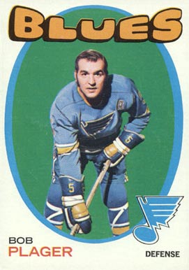 1971 O-Pee-Chee Bob Plager #103 Hockey Card