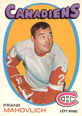 1971 O-Pee-Chee Frank Mahovlich #105 Hockey Card