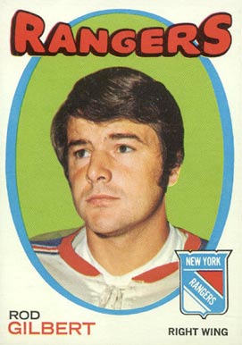 1971 O-Pee-Chee Rod Gilbert #123 Hockey Card