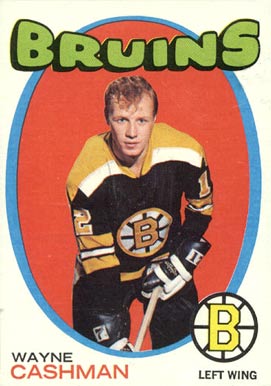 1971 O-Pee-Chee Wayne Cashman #129 Hockey Card