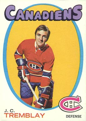 1971 O-Pee-Chee J.C. Tremblay #130 Hockey Card
