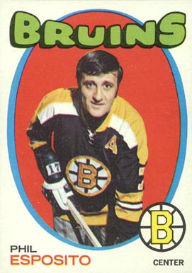 1971 O-Pee-Chee Phil Esposito #20 Hockey Card