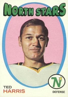 1971 O-Pee-Chee Ted Harris #32 Hockey Card