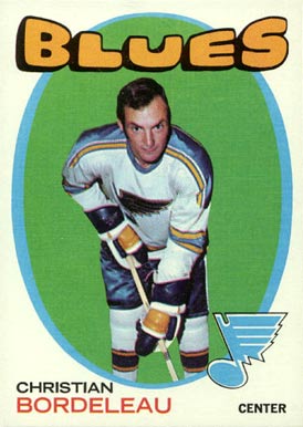 1971 O-Pee-Chee Chris Bordeleau #51 Hockey Card