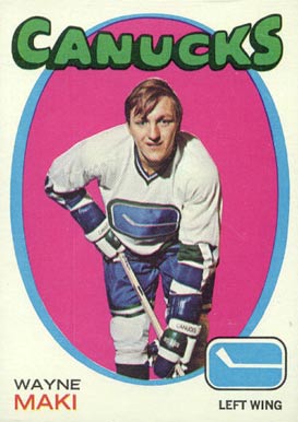 1971 O-Pee-Chee Wayne Maki #58 Hockey Card