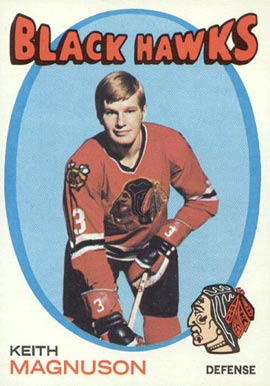 1971 O-Pee-Chee Keith Magnuson #69 Hockey Card