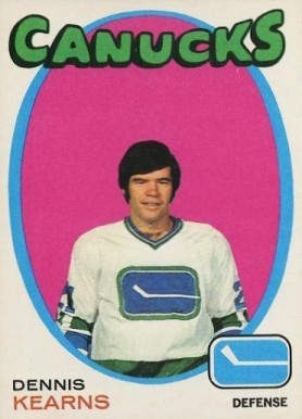 1971 O-Pee-Chee Dennis Kearns #231 Hockey Card
