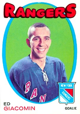 1971 O-Pee-Chee Ed Giacomin #220 Hockey Card