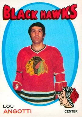 1971 O-Pee-Chee Lou Angotti #212 Hockey Card