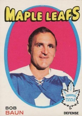 1971 O-Pee-Chee Bob Baun #196 Hockey Card