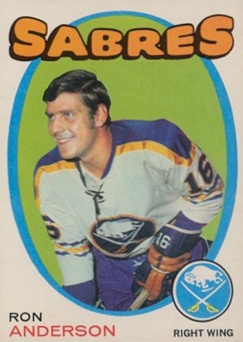 1971 O-Pee-Chee Ron Anderson #163 Hockey Card