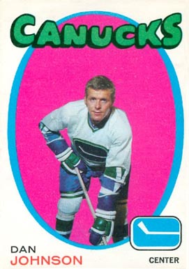 1971 O-Pee-Chee Dan Johnson #95 Hockey Card