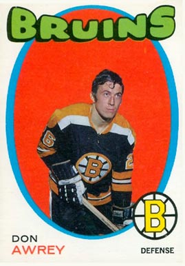 1971 O-Pee-Chee Don Awrey #3 Hockey Card