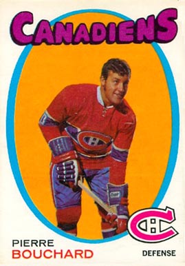 1971 O-Pee-Chee Pierre Bouchard #2 Hockey Card