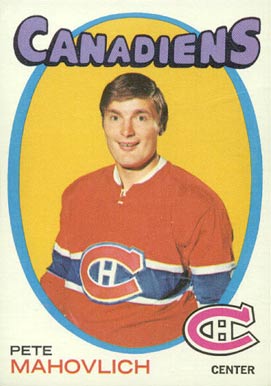 1971 O-Pee-Chee Peter Mahovlich #84 Hockey Card