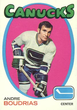 1971 Topps Andre Boudrias #12 Hockey Card