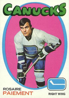 1971 Topps Rosaire Paiement #24 Hockey Card