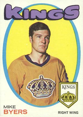 1971 Topps Mike Byers #34 Hockey Card