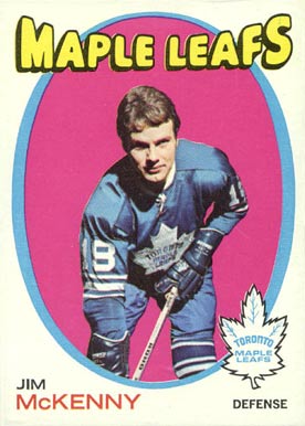 1971 Topps Jim McKenny #43 Hockey Card