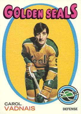 1971 Topps Carol Vadnais #46 Hockey Card