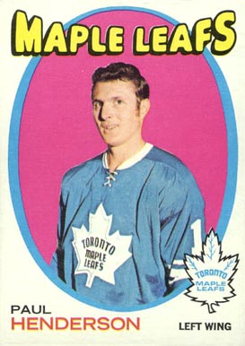 1971 Topps Paul Henderson #67 Hockey Card